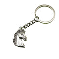Zinc Alloy Minimalist Horse Head Keychain Bag Charm Gift view 5
