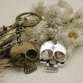 Metal Skull Keychain Bag Charm – Antique Copper view 4