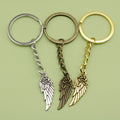 Zinc Alloy Wing Feather Keychain For Bag Charm Gift view 1