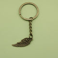 Zinc Alloy Wing Feather Keychain For Bag Charm Gift view 6