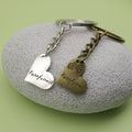 Metal Heart Letter Keychain Bag Charm Gift view 4