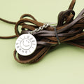 Metal Sunshine Letter Tag Keychain Bag Charm Gift view 3