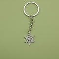 Zinc Alloy Snowflake Keychain For Winter Gift view 1