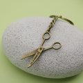 Metal Simple Scissors Keychain Sewing Tool Key Ring view 4