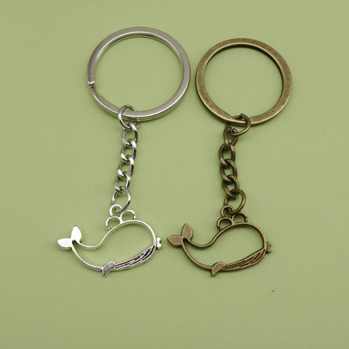 Metal Whale Keychain Bag Charm