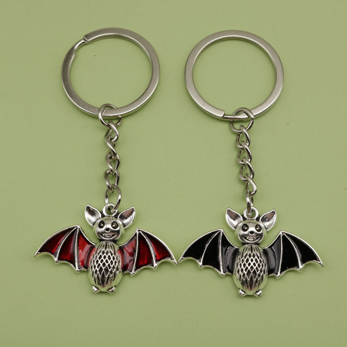 Zinc Alloy Simple Bat Keychain Bag Charm Gift