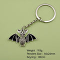 Zinc Alloy Simple Bat Keychain Bag Charm Gift view 2