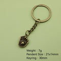 Metal Baseball Glove Keychain Sports Gift Key Ring view 2