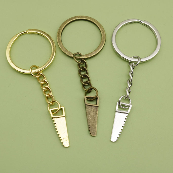 Metal Saw Keychain Key Ring