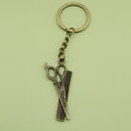 Zinc Alloy Simple Scissors Keychain Bag Charm Gift view 1