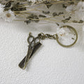 Zinc Alloy Simple Scissors Keychain Bag Charm Gift view 3