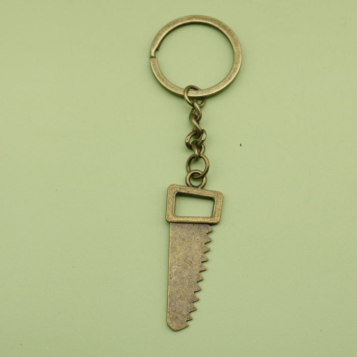 Zinc Alloy Minimalist Saw Tool Keychain Key Ring Gift