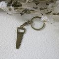 Zinc Alloy Minimalist Saw Tool Keychain Key Ring Gift view 3