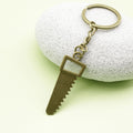 Zinc Alloy Minimalist Saw Tool Keychain Key Ring Gift view 4