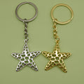 Zinc Alloy Simple Starfish Keychain Bag Charm Gift view 1