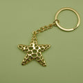 Zinc Alloy Simple Starfish Keychain Bag Charm Gift view 6