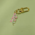 Zinc Alloy Enamel Flower Keychain Bag Charm Gift Key Ring view 4