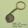 Metal Star Moon Rocket Keychain For Space Gift Bag Charm view 2