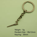Zinc Alloy Saw Keychain Key Ring Tool view 2