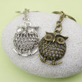 Zinc Alloy Simple Owl Keychain Bag Charm Gift view 4