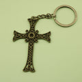 Zinc Alloy Simple Cross Keychain Gift Key Ring view 6