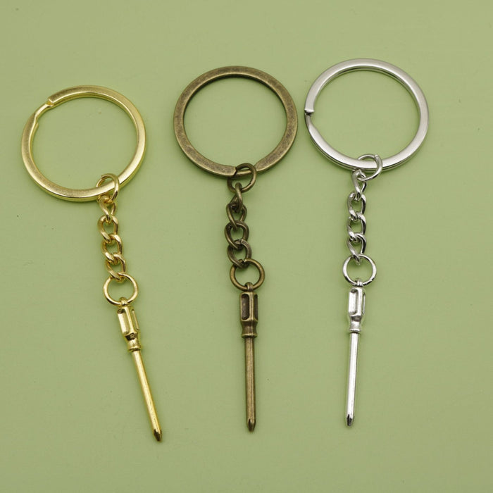 Metal Screwdriver Keychain Bag Charm