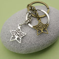 Metal Star Tree Keychain Bag Charm view 4