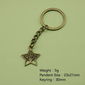 Metal Star Tree Keychain Bag Charm view 2