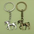Metal Minimalist Horse Keychain For Bag Charm Gift view 1