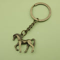 Metal Minimalist Horse Keychain For Bag Charm Gift view 6
