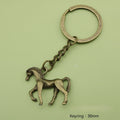 Metal Minimalist Horse Keychain For Bag Charm Gift view 2
