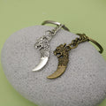 Metal Dragon Tooth Keychain Bag Charm view 4
