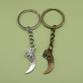 Metal Dragon Tooth Keychain Bag Charm view 1