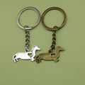 Metal Heart Dog Keychain Bag Charm Gift for Pet Lovers view 1