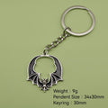 Zinc Alloy Halloween Bat Keychain Bag Charm Gift view 2