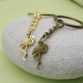 Metal Cute Summer Flamingo Keychain Bag Charm Gift view 4