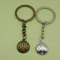 Zinc Alloy Footprint Keychain For Bag Charm Gift view 1
