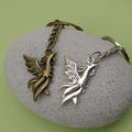 Metal Minimalist Phoenix Keychain Bag Charm Gift Accessory view 4