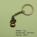 Metal Snowman Shape Keychain Winter Bag Charm Holiday Gift view 2