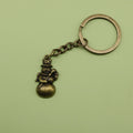 Metal Snowman Shape Keychain Winter Bag Charm Holiday Gift view 6