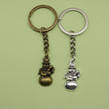 Metal Snowman Shape Keychain Winter Bag Charm Holiday Gift view 1