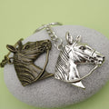 Zinc Alloy Horse Head Keychain For Bag Charm Gift view 4