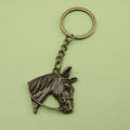 Zinc Alloy Horse Head Keychain For Bag Charm Gift view 6