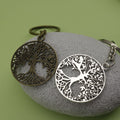 Zinc Alloy Tree Keychain Minimalist Nature Key Ring Gift view 4