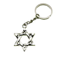 Zinc Alloy Simple Hexagram Keychain For Bag Charm Gift view 5