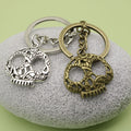 Metal Skull Keychain Key Ring Bag Charm Gift view 3
