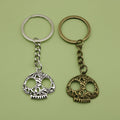 Metal Skull Keychain Key Ring Bag Charm Gift view 1