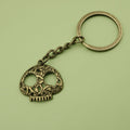 Metal Skull Keychain Key Ring Bag Charm Gift view 6
