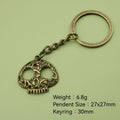 Metal Skull Keychain Key Ring Bag Charm Gift view 2
