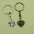Metal Heart Butterfly Keychain Gift view 1